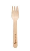 ECOWARE WOODEN FORK 16CM PACK 100