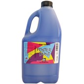 5 STAR TEMPERA POSTER PAINT WASHABLE BOTTLE 2L ULTRAMARINE