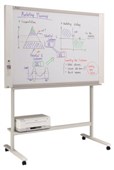 PLUS N20W COPYBOARD WIDE 2 PANEL WITH STAND H910 X W1800MM 4 COLOUR