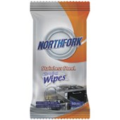 NORTHFORK STAINLESS STEEL WET WIPES PACK 50 SHEETS