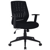 SYLEX PACER OFFICE CHAIR MIDBACK SYNCHRO MESH BLACK