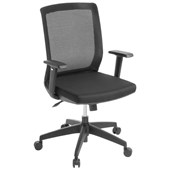 EDEN MEDIA BOARDROOM EXECUTIVE CHAIR SYNCHRO MESH BLACK