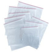 MINIGRIP PLASTIC BAG RESEALABLE 50MU W195 X L195MM CLEAR PACK 100