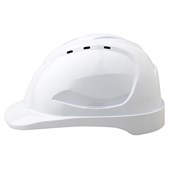 PROCHOICE HARD HAT HHV9 9 VENT 6 POINT PUSHLOCK HARNESS WHITE