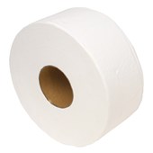 PACIFIC DJ2 DELUXE PERFORATED TOILET TISSUE JUMBO 2 PLY W90MM X L300M ROLL CTN 8