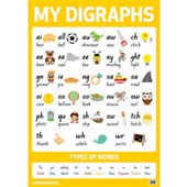 WARWICK POSTER MY LITERACY 3 DIGRAPHS W594 X H841MM