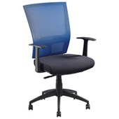 ADVANCE AIR PLUS ERGONOMIC SYNCRO HEAVY DUTY CHAIR WITH ARMS BLUE
