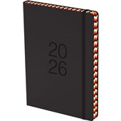 COLLINS DIARY COLOURED EDGE A51 BLACK DAY PER PAGE EVEN YEAR