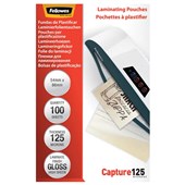 FELLOWES LAMINATING POUCH 125MIC 54 X 86MM PACK 100