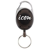 ICON RETRACTABLE SNAP LOCK KEY HOLDER CHARCOAL