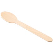 COASTAL ENVIROWARE DISPOSABLE 16CM SPOON WOODEN PACK 100