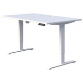 DUO II ELECTRIC DESK W1200 X D700 X H6951145MM WHITE FRAME SNOWDRIFT TOP