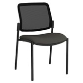 OPD ZED VISITOR MESH CHAIR STACKABLE CHARCOAL
