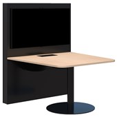 ACCENT MEDIA HUB MEETING TABLE W1200MM REFINED OAK