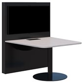 ACCENT MEDIA HUB MEETING TABLE W1200MM SILVER STRATA