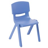 EDEN SQUAD VISITOR CHAIR STACKABLE PLASTIC H385MM BLUE