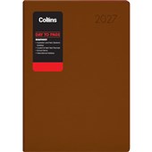 COLLINS DIARY RHAPSODY A41 CAPPUCCINO DAY TO PAGE ODD YEAR