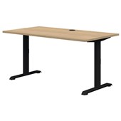 ACCENT RAPID FIXED HEIGHT DESK 1800X800MM BLACK FRAME CLASSIC OAK TOP