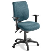 EDEN SPORT 340 OFFICE CHAIR MID BACK 3 LEVER WITH ARMS KEYLARGO STORM