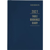 DEBDEN DIARY RESTAURANT TABLE BOOKINGS BLUE A4 2 PAGES PER DAY ODD YEAR