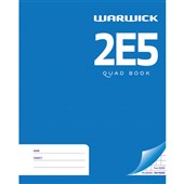 WARWICK 2E5 EXERCISE BOOK QUAD HARDCOVER W255 X L205MM 78 LEAF