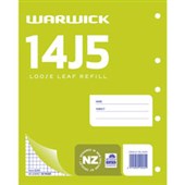 WARWICK 14J5 REFILL PAD 5MM QUAD W255 X L205MM 40 LEAF