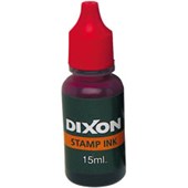 DIXON PREINKED STAMP REFILL INK 15ML RED