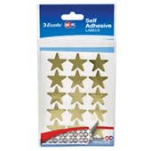 QUIKSTIK LABELS STAR 22MM GOLD PACK 60