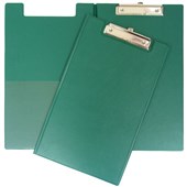 OFFICE SUPPLY CO CLIPBOARD DOUBLE PVC FOOLSCAP GREEN