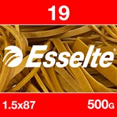 ESSELTE SUPERIOR RUBBER BANDS SIZE 19 500G BAG