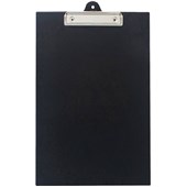 OKIN CLIPBOARD PVC FOOLSCAP BLACK