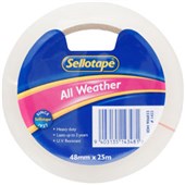 SELLOTAPE ALL WEATHER TAPE W48MM X L25M CLEAR