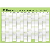 COLLINS MID YEAR WALL PLANNER A2 20242025