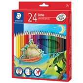 STAEDTLER LUNA COLOURED PENCIL FULL LENGTH PACK 24