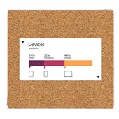 BOYD VISUALS CORK BOARD H900 X W900MM