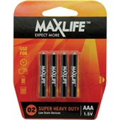 MAXLIFE BATTERY SUPER HEAVY SIZE AAA PACK 4