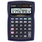 CASIO DESKTOP CALCULATOR WM220MSBU 12 DIGIT WATER PROTECTEDDUST PROOF