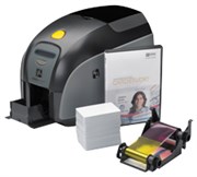 ZEBRA ZXP1 ID CARD PRINTER COLOUR USB BUNDLE WITH 100 CARDS