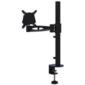 METALICON KARDO MONITOR ARM SINGLE CLAMP BASE OR THROUGH DESK POWDERCOAT BLACK