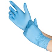 SELFGARD DISPOSABLE NITRILE GLOVE POWDER FREE XL BLUE BOX 100