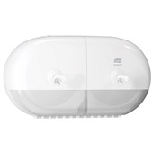 TORK 682000 SMARTONE TOILET TISSUE DISPENSER TWIN ROLL MINI WHITE FREE ON LOAN