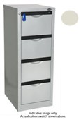 EUROPLAN FORTE FILING CABINET 4 DRAWER W505 X D619 X H1311MM SILVER QUILL