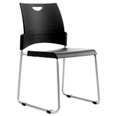 BURO PRONTO VISITOR CHAIR SLED BASE BLACK