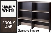 ZEALAND HUTCH W1800 X D300 X H1165MM EBONY OAK AND SIMPLY WHITE