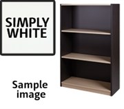 ZEALAND BOOKCASE 1 SHELF W800 X D300 X H800MM SIMPLY WHITE