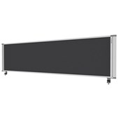 BOYD VISUALS PARTITION DESK MOUNTED UPHOLSTERED W1760 X H450MM CHARCOAL