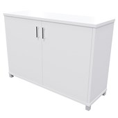 ZEALAND CREDENZA W1200 X D400 X H835MM WITH 50MM FEET WHITE