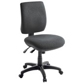 EDEN SPORT 340 OFFICE CHAIR MIDBACK 3LEVER DOLLY FABRIC CHARCOAL