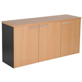 PULSE CREDENZA OC515 3 WOOD DOORS 1200MM BEECH AND IRONSTONE