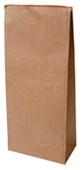 UNIBAG HEAVY DUTY PAPER BAG NO5 BLOCK BOTTOM W205 X H445 X D125MM BROWN PACK 200